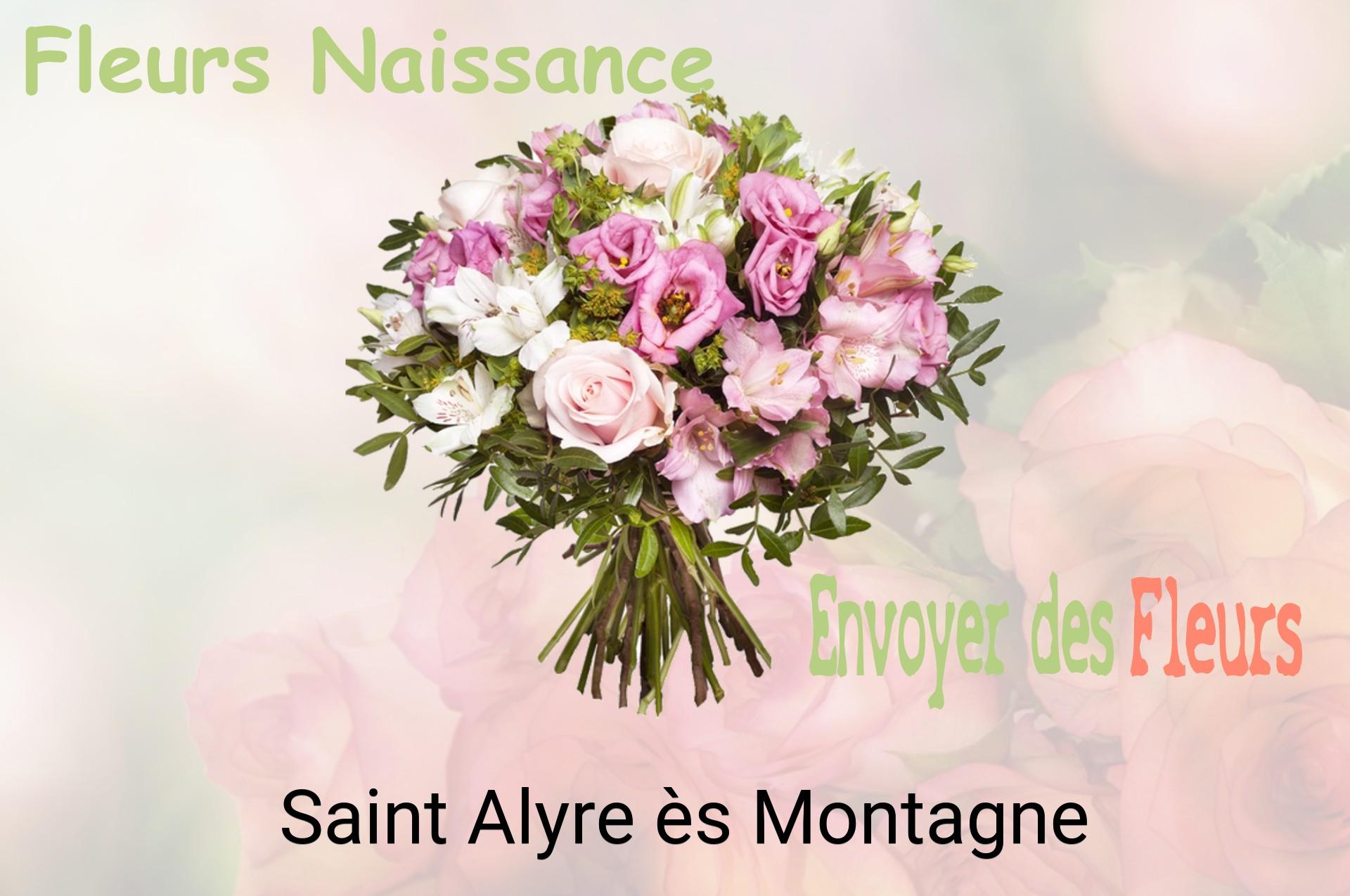 Bouquet de fleurs de naissance livré à Saint-Alyre-ès-Montagne